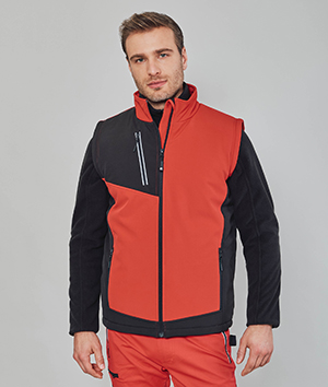 Gilet sofhshell bicolore